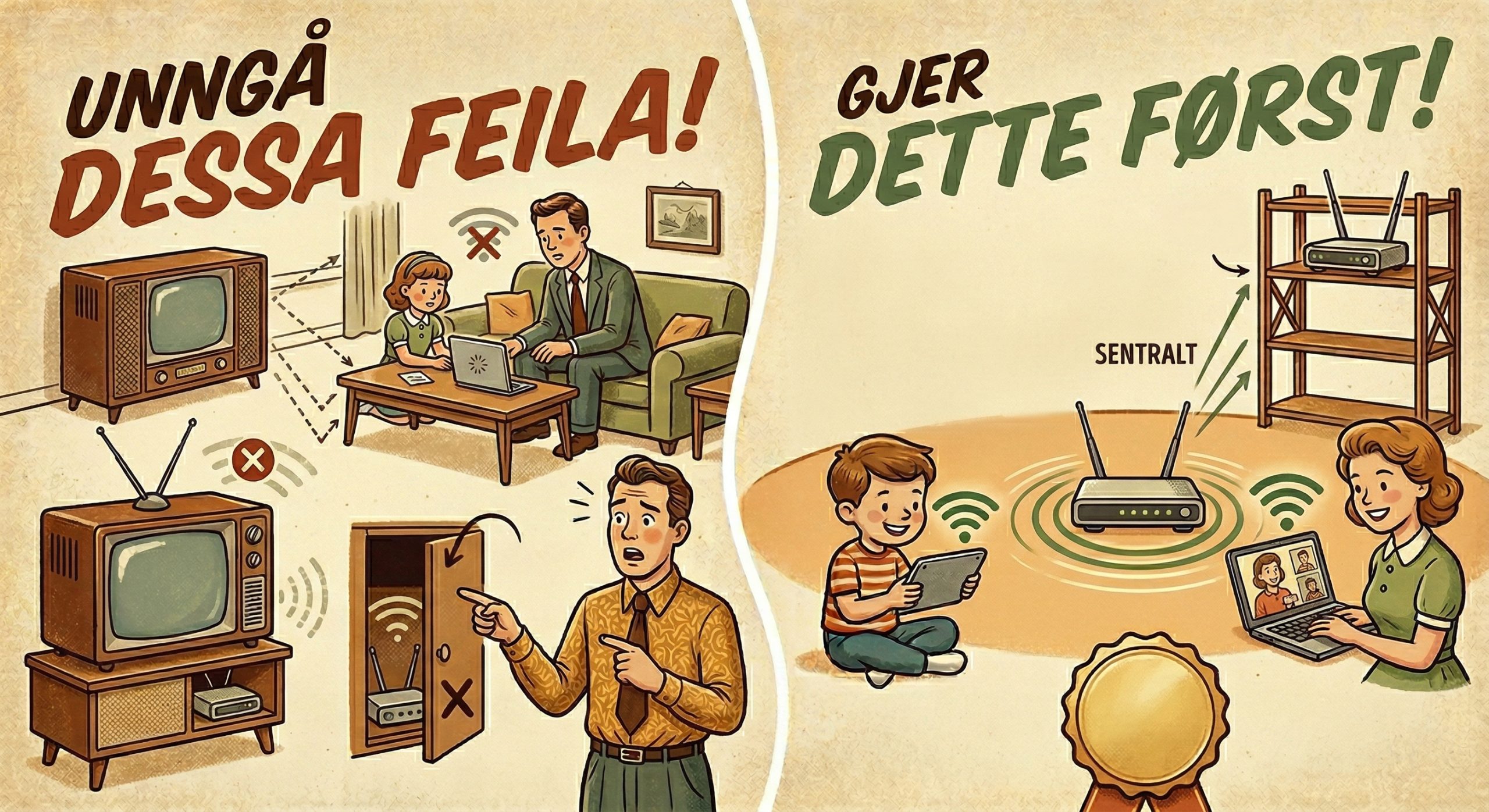 3 tips til plassering av ruteren 3 tips til plassering av ruteren